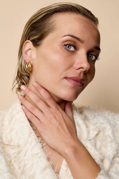 Hoop Earrings lines Casual Daily Simple Series Women's jewelry