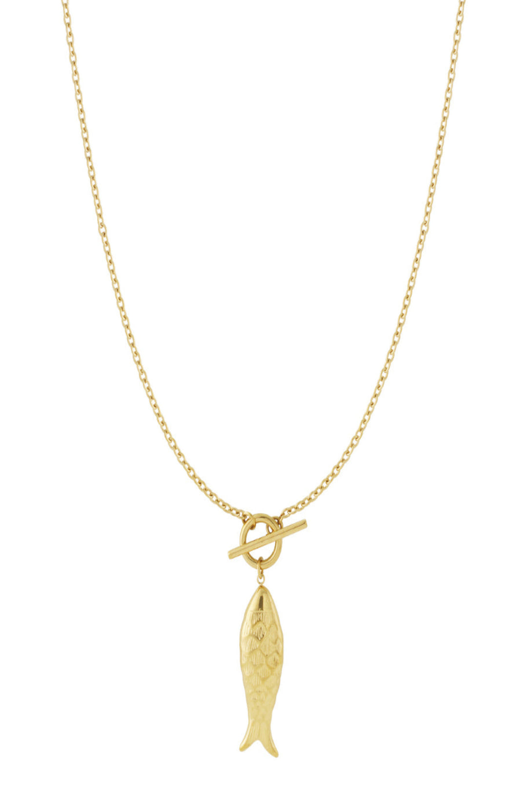 Fish long necklace