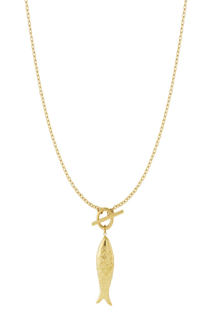 Fish long necklace