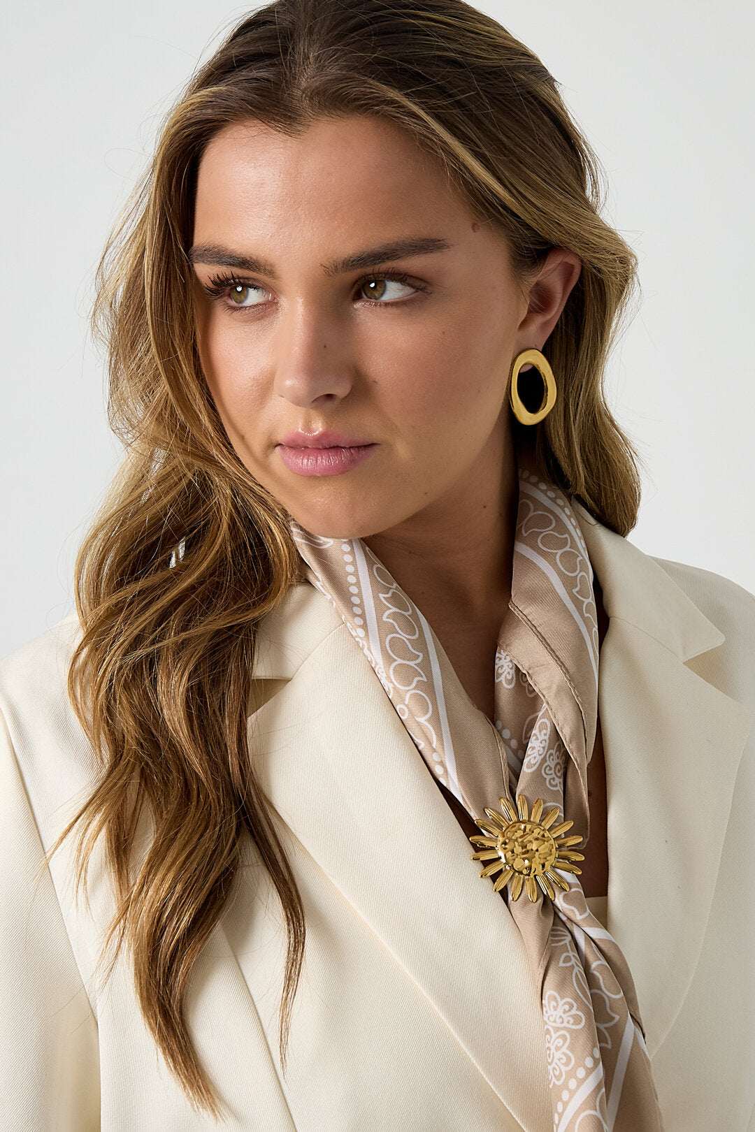 Stainless Steel Brooches Flower Casual Daily Simple Series Women's jewelry
