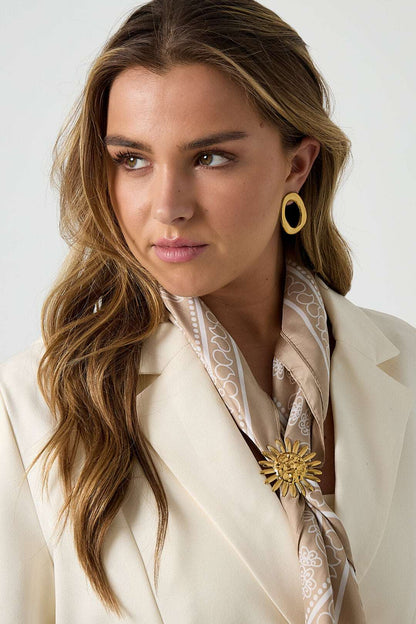 Stainless Steel Brooches Flower Casual Daily Simple Series Women's jewelry