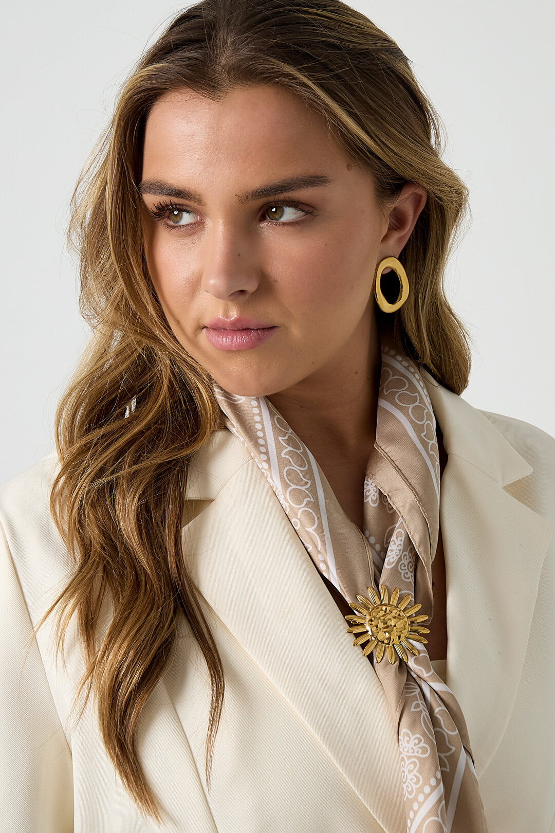 Stainless Steel Brooches Flower Casual Daily Simple Series Women's jewelry