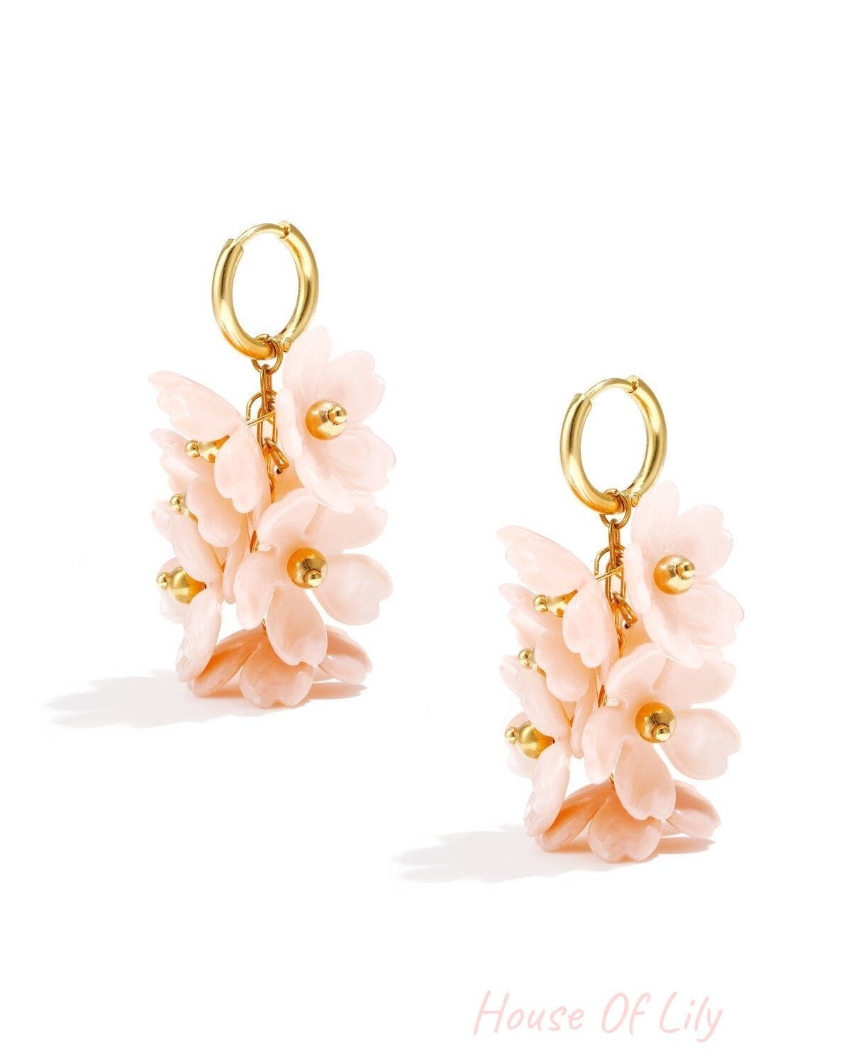 Charming Flower Drop Earrings for Spring/Summer