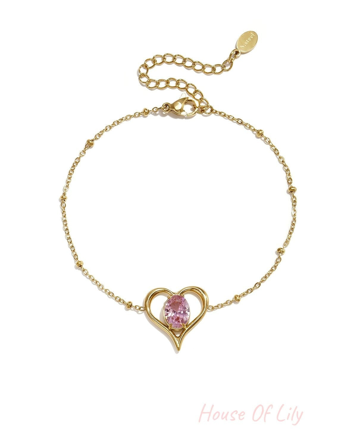 Elegant Heart Charm Bracelet for Everyday Style