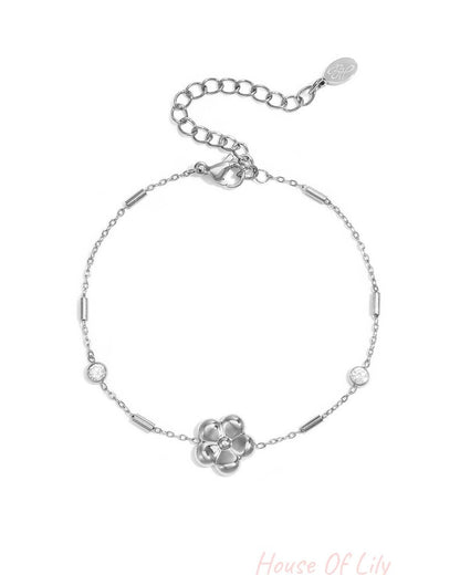 Elegant Zircon Charm Bracelet for Women