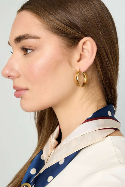 Stainless Steel Hoop Earrings circle Casual Daily Simple Series Women's jewelry