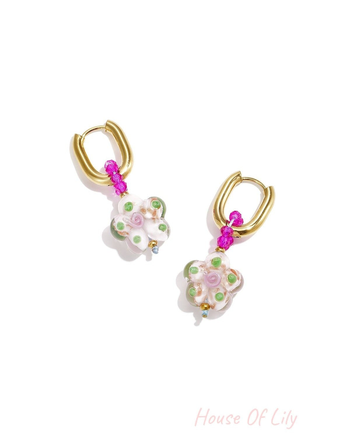 Stylish Crystal Beads Earrings for Spring/Summer