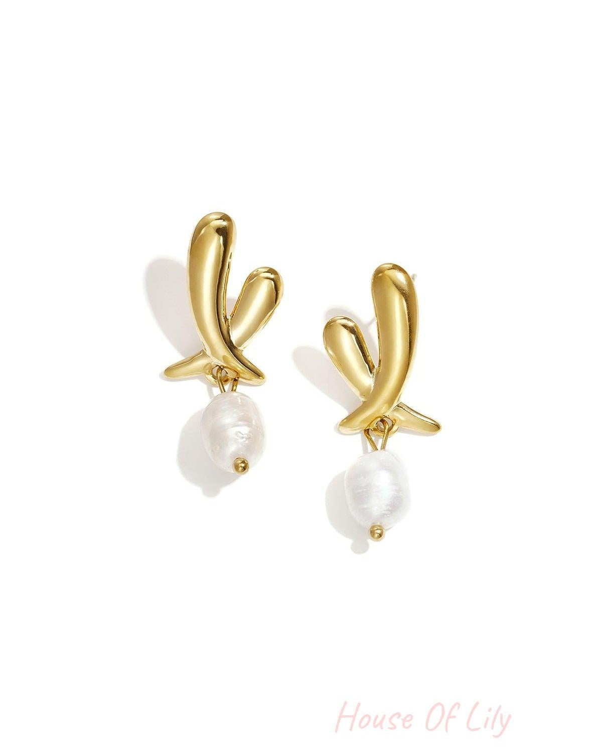 Elegant Irregular Shaped Drop Earrings for Everyday Glam