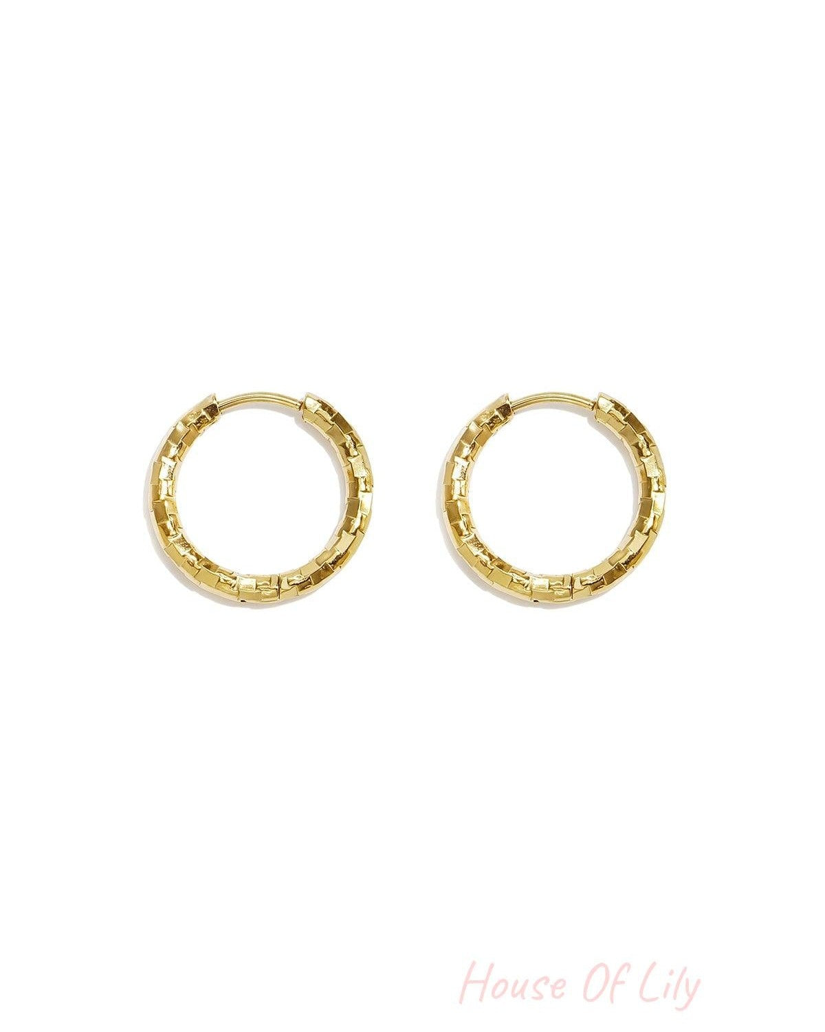 Stainless Steel Earring Sets Circle Simple Simple Series Women's jewelry