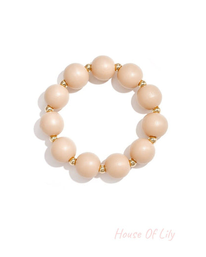 Chic Brown and Pink Beaded Bracelet for Everyday Elegance