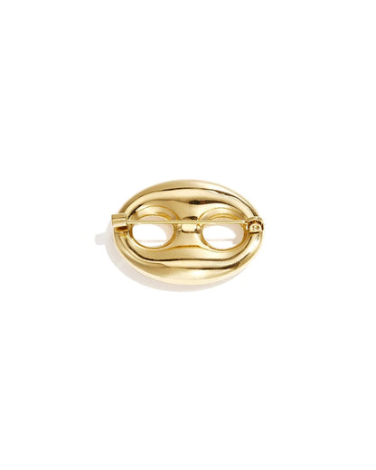 Irregular Gold Brooch