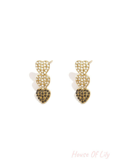 Elegant Heart-Shaped Drop Earrings for Spring/Summer