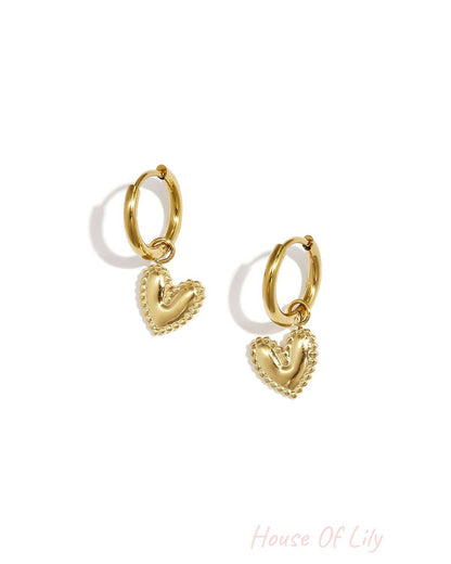 Elegant Heart-Shaped Drop Earrings for Everyday Glam