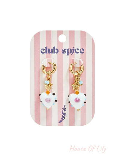 Stainless Steel Beads Earrings Heart Casual Daily Romantic Series Women's jewelry