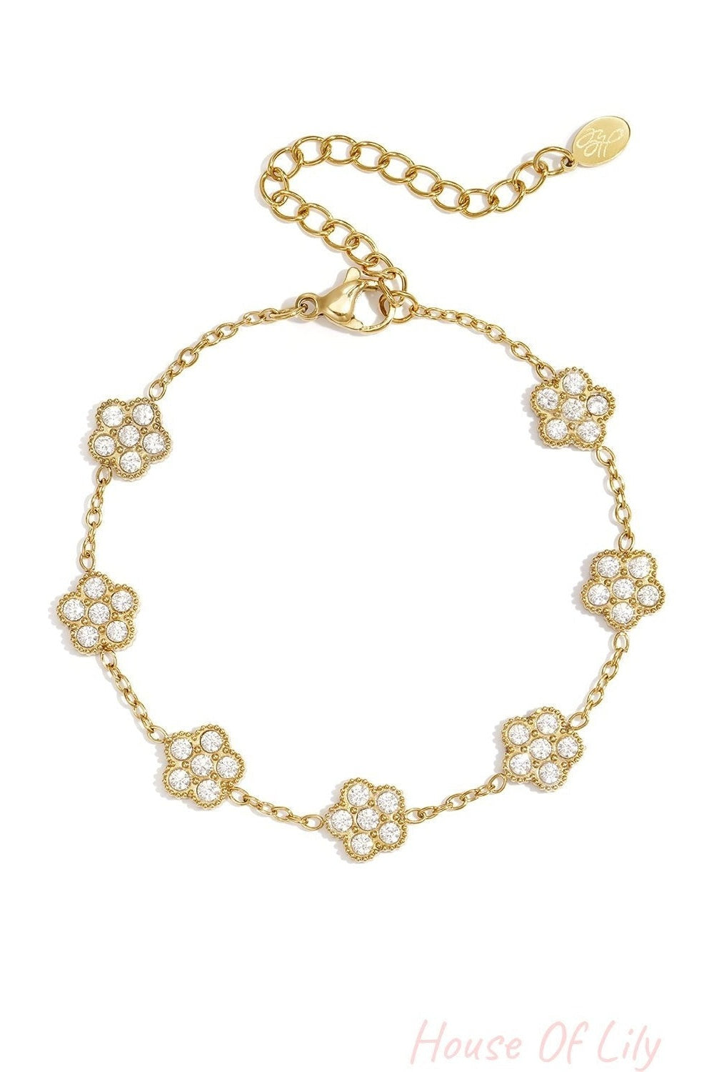 Elegant Flower Charm Bracelet for Everyday Wear